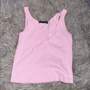 Brandy Melville half button up tank top